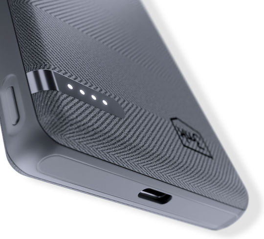 3MK Pocket Power Bank 5000mAh 12W mit USB-C Anschluss Gray