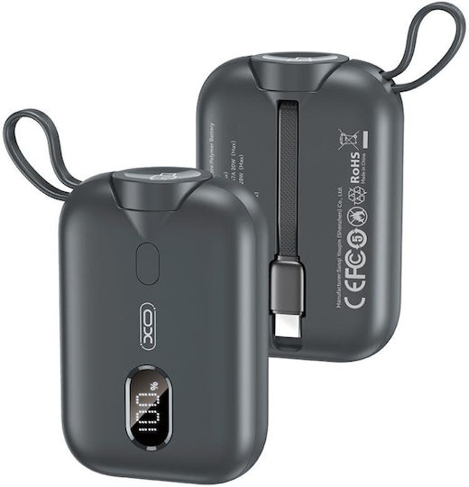 XO PR260 Power Bank 10000mAh 20W με Θύρα USB-C Μαύρο