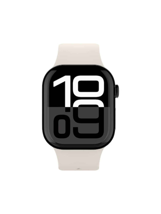 Spigen Nano Pop Armband Silikon Beige (Apple Watch 6, 7, 8, 9, 10, SE)