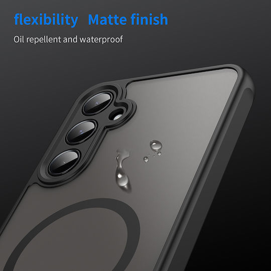 Techsuit Halofrost Ii Magsafe Umschlag Rückseite Silikon Schwarz (Galaxy A55)