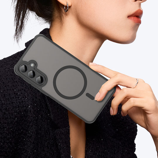 Techsuit Halofrost Ii Magsafe Umschlag Rückseite Silikon Schwarz (Galaxy A55)