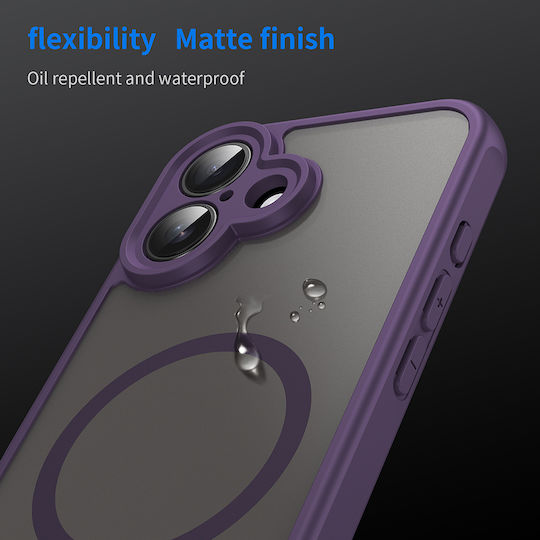 Techsuit Halofrost Ii Magsafe Umschlag Rückseite Kunststoff / Silikon Lila (iPhone 16 Plus)