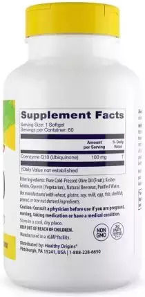 Healthy Origins CoQ10 100mg 60 softgels