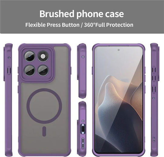 Techsuit Halofrost Ii Magsafe Задна корица Силикон Лилав (Motorola Edge 60 Pro - Techsuit)