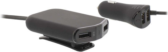 Sweex Автомобилно Зарядно Устройство 4 USB Порта 9.6A 1.8m Кабел Черно