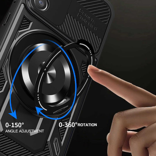 Techsuit Umschlag Rückseite Silikon Blau (Galaxy A36)