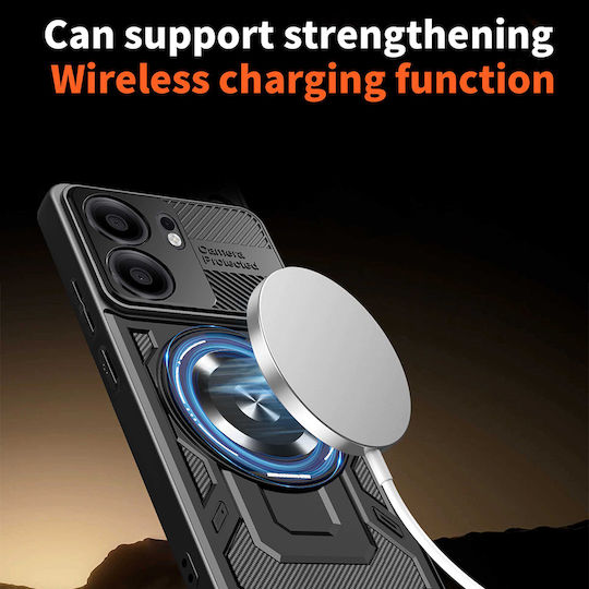 Techsuit Back Cover Silicone Gray (Oppo Reno13 F / FS)