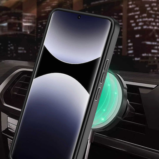 Techsuit Umschlag Rückseite Silikon Schwarz (Redmi Note 14 Pro 5G / Poco X7)
