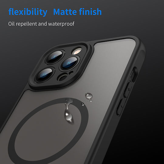 Techsuit Halofrost Ii Magsafe Umschlag Rückseite Kunststoff / Silikon Schwarz (iPhone 13 Pro)