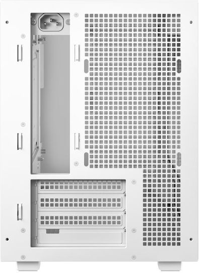 Deepcool CH260 Gaming Mikro-Turm Computergehäuse mit Seitenfenster Weiß