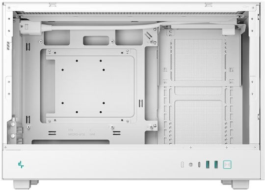 Deepcool CH260 Gaming Mikro-Turm Computergehäuse mit Seitenfenster Weiß