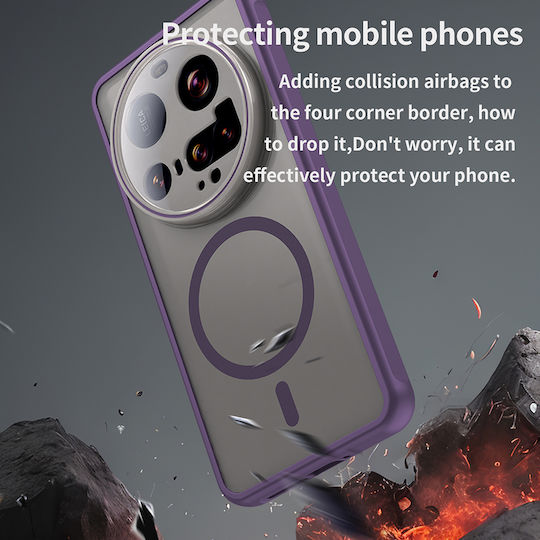 Techsuit Halofrost Ii Magsafe Back Cover Σιλικόνης / Πλαστικό Μωβ (Xiaomi 15 Ultra)