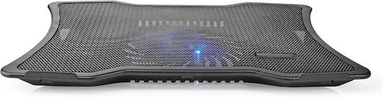 Nedis Pad De Răcire Pentru Laptop Până La 17" Cu 1 Ventilator Și Iluminare NBCR101BK