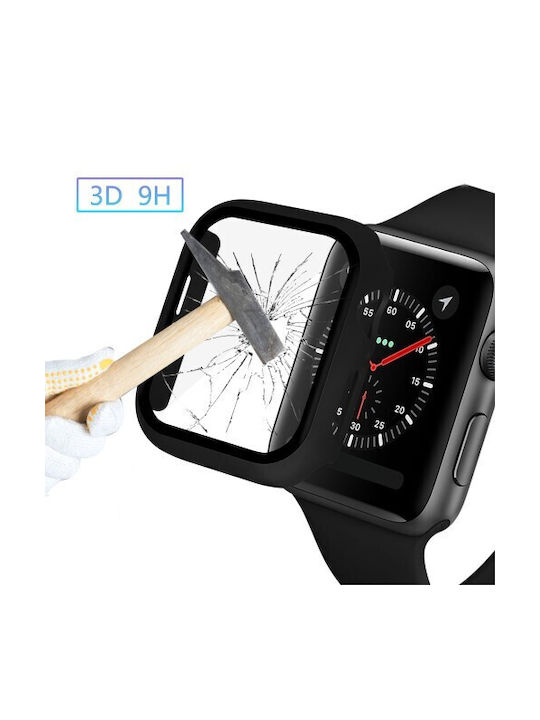 Θήκη PC + Glass Black Apple Watch Series 5 / 4 (44mm)