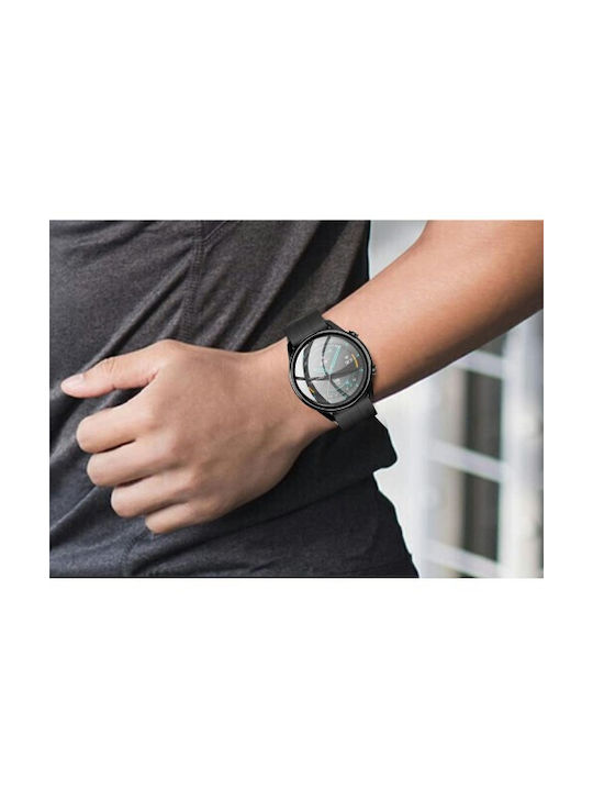 Пластмасов Калъф със Стъкло в Черен цвят за Huawei Watch GT / GT2 / GT2 Pro / GT3 Pro / Ultimate (46mm)