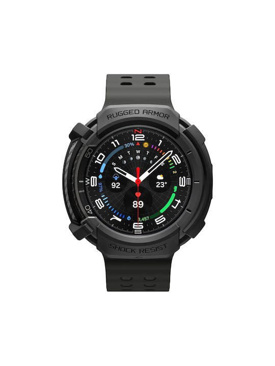 Spigen RUGGED ARMOR Θήκη Σιλικόνης σε Μαύρο χρώμα για Samsung Galaxy Watch 8 Classic 46 mm