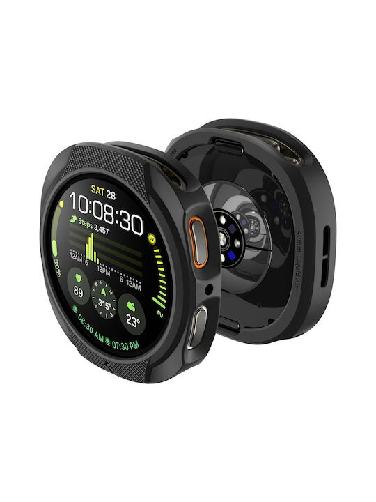 Spigen Liquid Air Silikonhülle in Schwarz Farbe für Samsung Galaxy Watch 8 44mm, Spigen