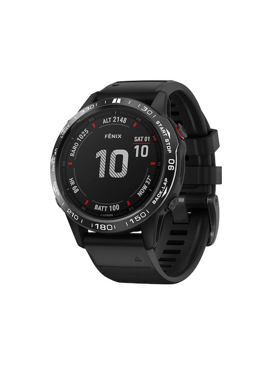 Protection Frame Bezel Protector Black / White Letter for Garmin Fenix 6X/6X Pro