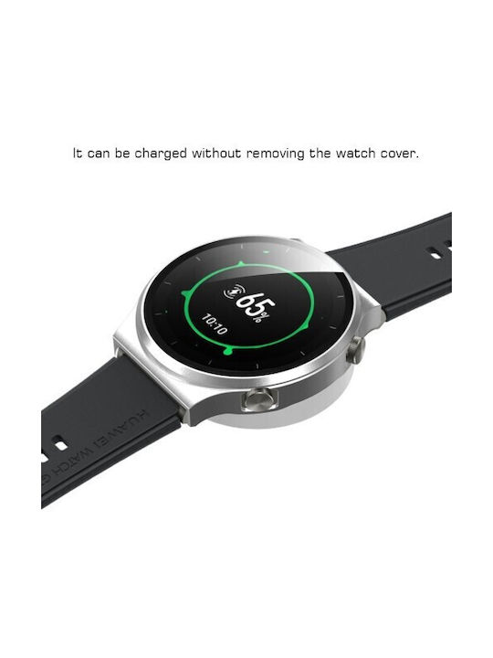 2 In 1 Schutz Plastikhülle mit Glas in Silber Farbe für Huawei Watch GT 2 Pro