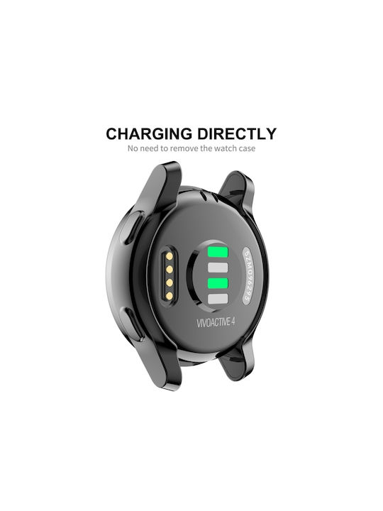Silicone Protection Silicone Case in Black color for Garmin Venu 2, Vivoactive 4
