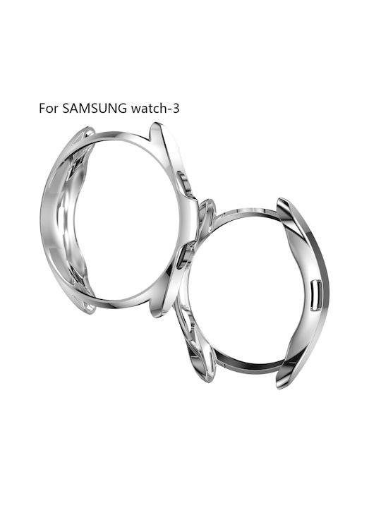 Electroplated Silikonhülle in Silber Farbe für Galaxy Watch 3 45mm