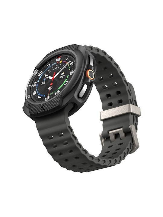 Spigen LIQUID AIR Силиконов Калъф в Черен цвят за Samsung Galaxy Watch 8 Classic 46mm