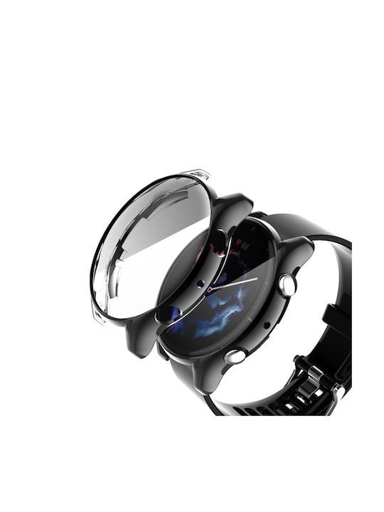 Electroplated Silicone Case with Glass in Transparent color for Amazfit GTR 3 / 3 Pro