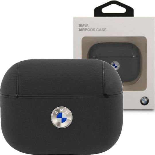BMW Signature Hülle Leder in Schwarz Farbe für Apple AirPods Pro