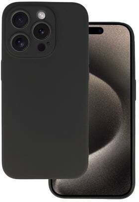 Powertech Back Cover Silicone Black (iPhone 16 Pro)
