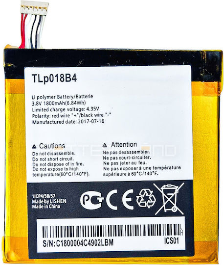 Alcatel TLP018B2 Compatible Replacement Battery 1800mAh for