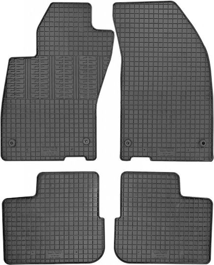 Cik Set of Front and Rear Mats 4pcs for Fiat Tipo 2015+ Black