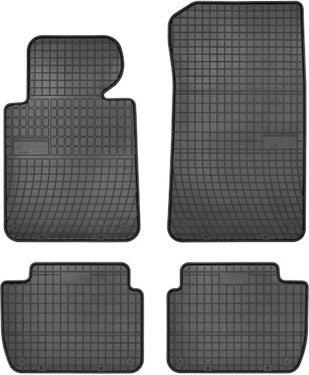 Frogum Set of Front and Rear Mats 4pcs for BMW E46 / Series 3 1998-2007 Black