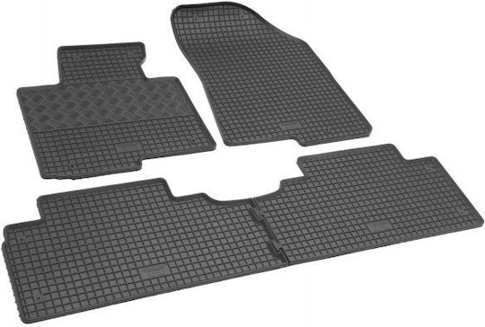 Rigum Set of Front and Rear Mats 4pcs for Kia Carens 2013+ Black