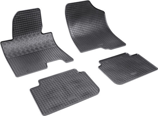 Rigum Σετ Μπροστινά και Πίσω Πατάκια 4τμχ για Hyundai i30 2012 2017 Μαύρα