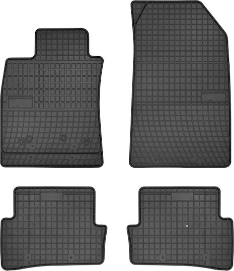 Frogum Set of Front and Rear Mats 4pcs for Renault Clio 2005-2012 Black