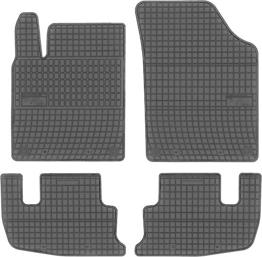 Frogum Set of Front and Rear Mats 4pcs for Peugeot RCZ 2010-2015 Black