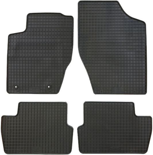 Petex Set of Front and Rear Mats 4pcs for Peugeot 307 2001-2007 Black