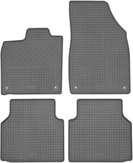 Rigum Set of Front and Rear Mats 4pcs for Skoda Enyaq Audi e-tron 2021 Black