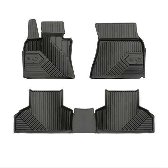 Frogum Set of Front and Rear Mats 3pcs for BMW X5 2013-2018 Black