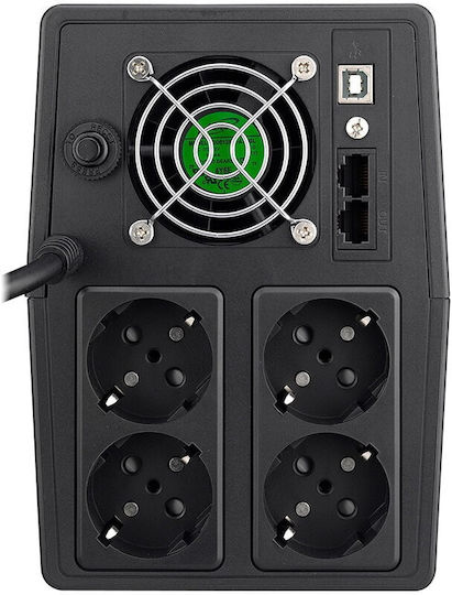 Spacer SPUP-2000D-LIT01 UPS Line-Interactive 2000VA 1200W