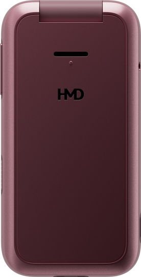 HMD 2660 Flip Dual SIM Mobile with Large Buttons Pink
