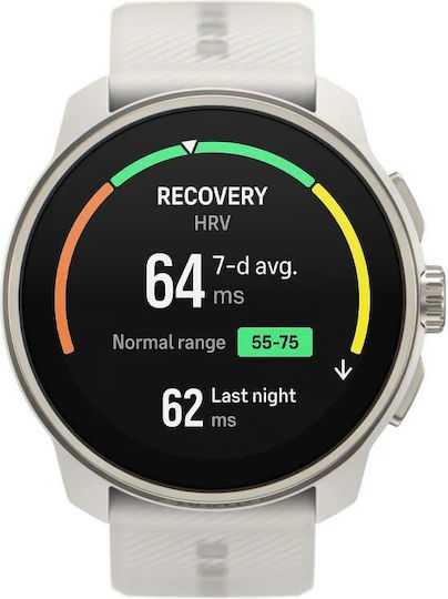 Suunto Race S Stainless Steel 45mm Waterproof Smartwatch with Heart Rate Monitor (Powder Gray)
