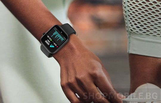 Colmi P71 45mm Smartwatch with Heart Rate Monitor (Black)