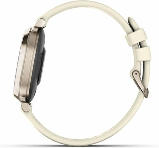 Garmin Lily 2 Aluminium 35mm Waterproof Smartwatch with Heart Rate Monitor (Cream Gold / Coconut)