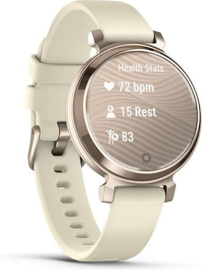 Garmin Lily 2 Aluminium 35mm Waterproof Smartwatch with Heart Rate Monitor (Cream Gold / Coconut)