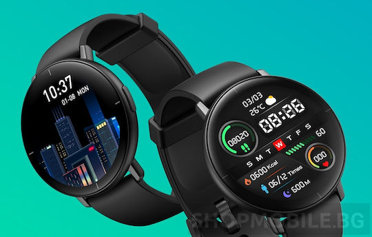 Mibro Lite Smartwatch με Παλμογράφο (Μαύρο)