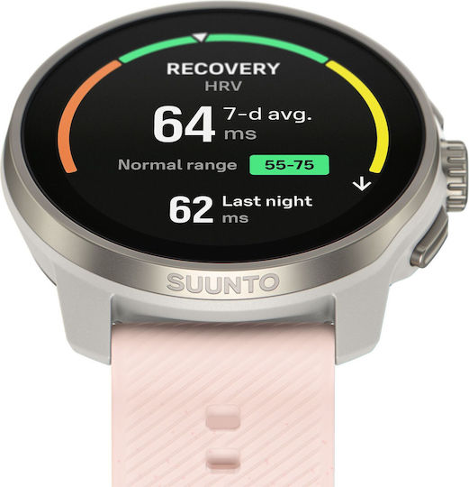 Suunto Race S Неръждаема стомана 45мм Водоустойчив Смартчасовник с Пулсомер (Powder Pink)