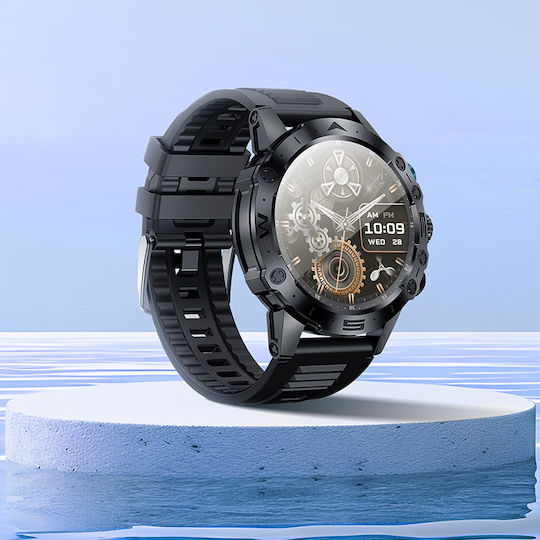 Hoco Y20 Smartwatch με Παλμογράφο (Μαύρο)