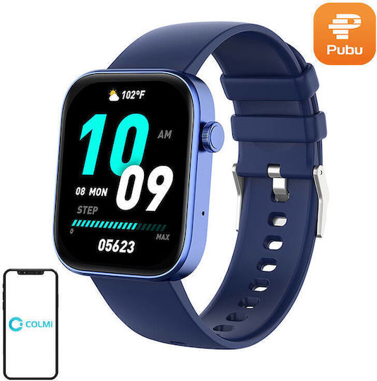Colmi P71 45mm Smartwatch with Heart Rate Monitor (Blue)