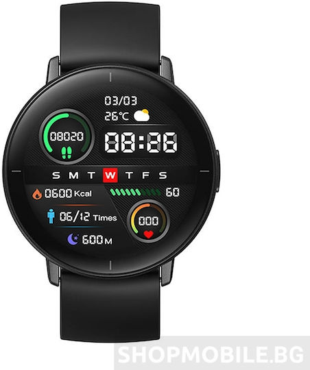 Mibro Lite Smartwatch με Παλμογράφο (Μαύρο)